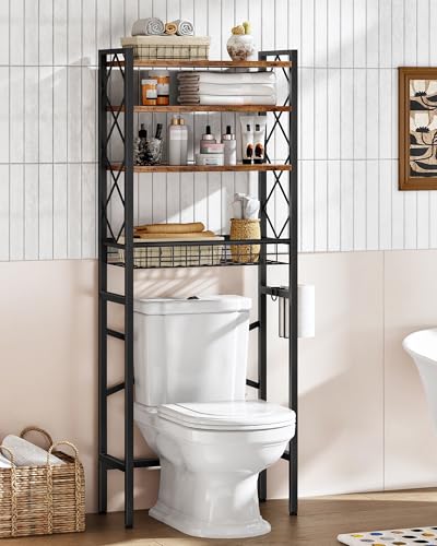 Over The Toilet Storage Rack, 4-Tier Bathroom Organizer Shelf - Image 2