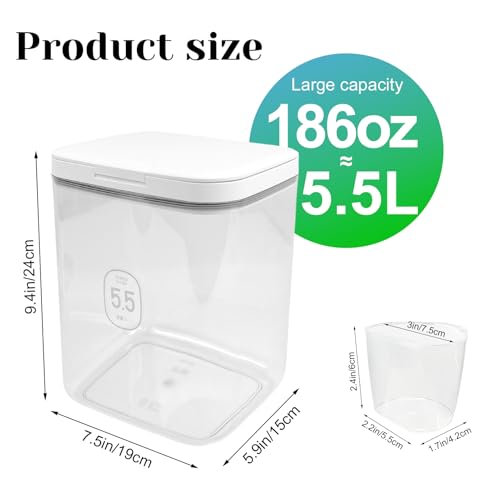 5.5L Large Capacity Container With One-Press Lid - Laundry - Image 4