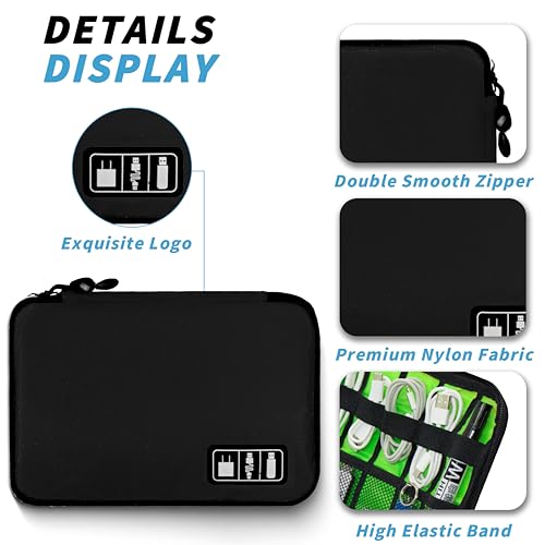 Electronics Organizer,Travel Cord Organizer Pouch - Image 3