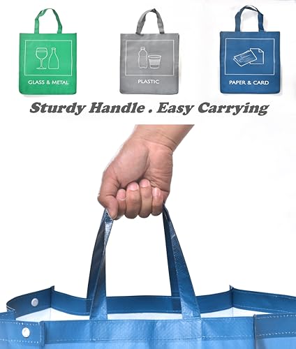 YOUNG DA Reusable Recycle Bags, 3-Piece Separate Recycling Bin - Image 4