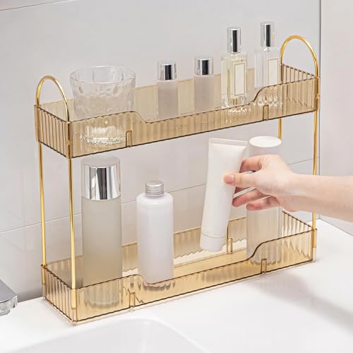 YCIA&DONE 2 Tiers Narrow Vanity Makeup Organizer, Bathroom - Image 6