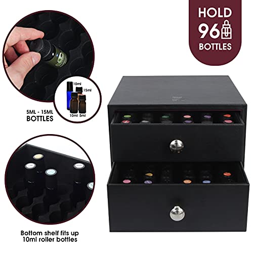 J JACKCUBE DESIGN Essential Oil Organizer Storage Box Case, Holds - Image 6
