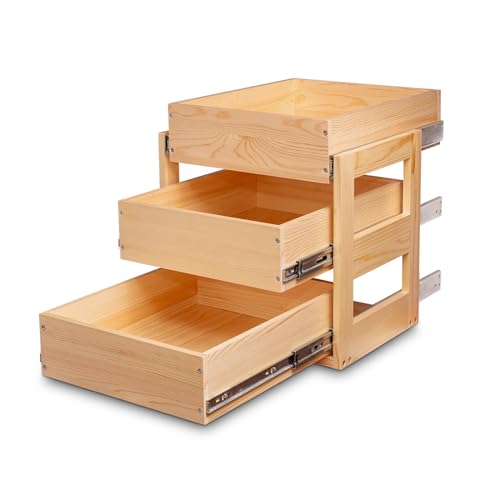 Mulush Pull Out Cabinet Organizer 14''W×21''D×19''H | Pull Out Organiz - Image 2