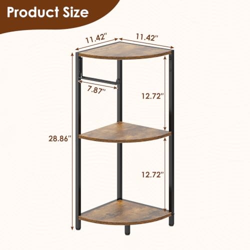 3 Tier Bathroom Corner Shelf, Corner Stand for Bathroom - Image 3
