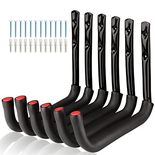 Garage Storage Ladders Hooks, 6 Pack Heavy Duty Utility Hanger - Image 2
