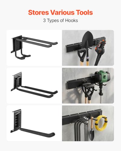 VEVOR Garage Tool Organizer 49.5 Inch 600 lbs Wall Mount Garden - Image 4