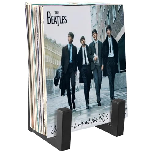 Picowe Vinyl Record Storage Holder, Black LP Display Rack - Image 2