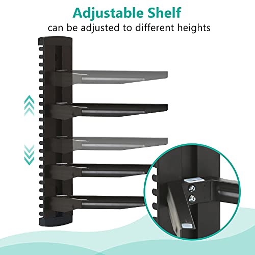 WALI 3 Tier Glass Floating TV Wall Shelf for Projector - Image 5