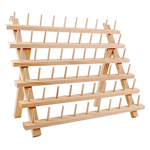 NW 60-Spools Wooden Thread Holder Sewing and Embroidery - Image 2