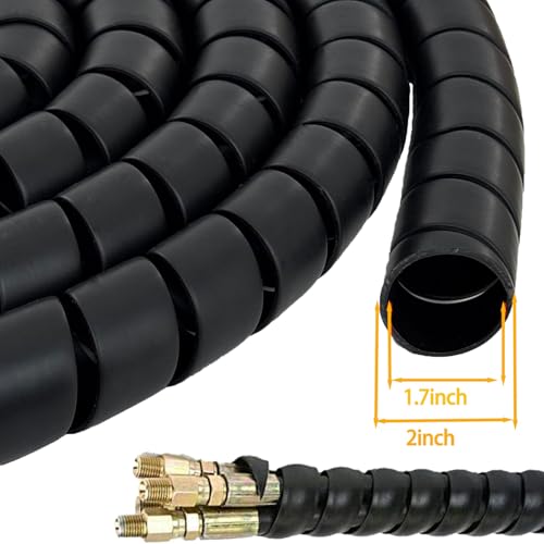 Spiral Wrap Cable Protector 2" OD x 10' Pre-Cut Lengths - Image 4