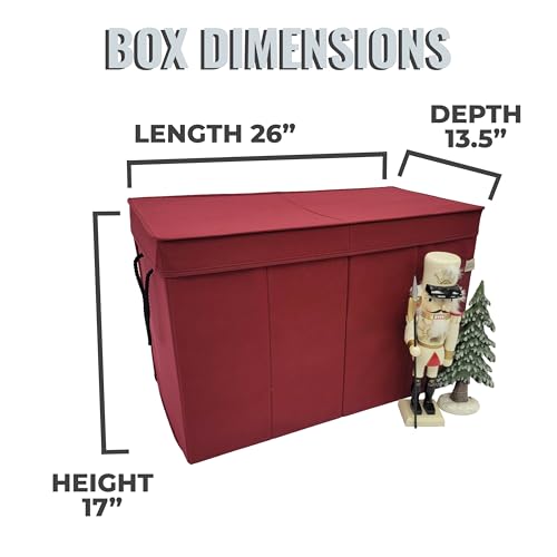 Tall Nutcracker and Figurine Storage Box, 17"H x 26"L x 13.5"D - Image 3