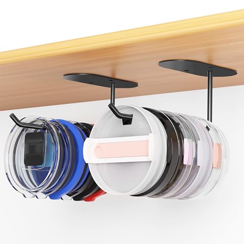 2 Pack Tumbler Lid Organizer, Space Saving Cup Lid Organizer - Image 2