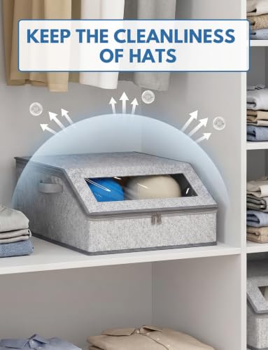 2 Pack Hat Organizer for Baseball Caps, Stackable Hat - Image 6