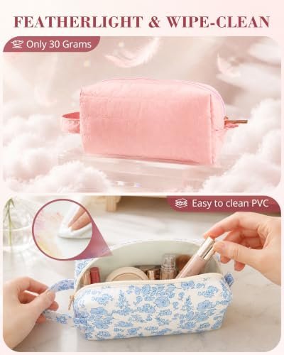 Small Makeup Bag for Women Travel Toiletry Bag Cosmetic Pouch - Image 5