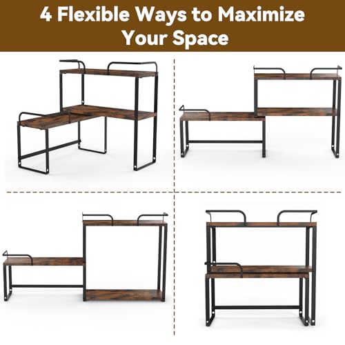 Housolution Stackable Kitchen Countertop Organizer Corner Shelf - Image 4