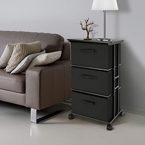 MAX Houser Dresser Storage with 3 Drawers, Fabric Dresser Tower - Image 6