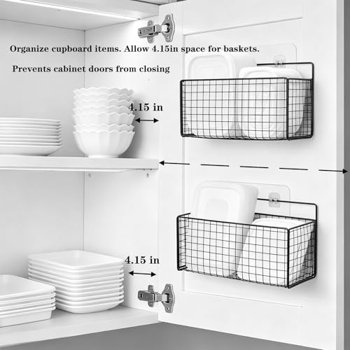 2 Pcs Large Adhesive Cabinet Organizer - Lid Organizer Inside - Image 6