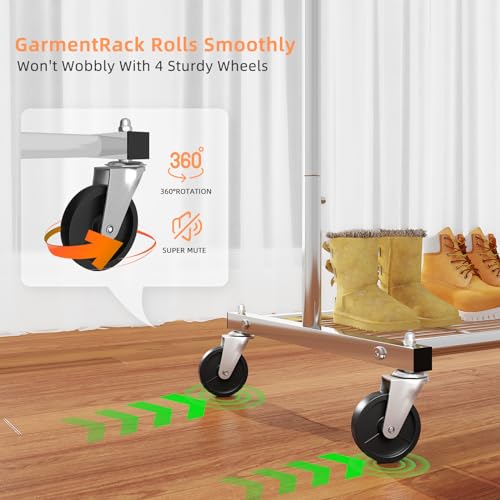 Simple Trending Clothing Garment Rack, Extendable Clothes Rack - Image 6