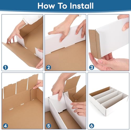 Trading Card Storage Box 3120 Count Collector Cards Box White - Image 4