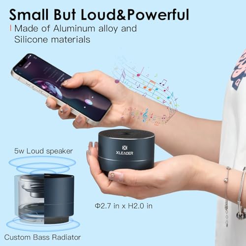 XLEADER Small Bluetooth Speaker, IPX6 Waterproof Shower Speaker - Image 3