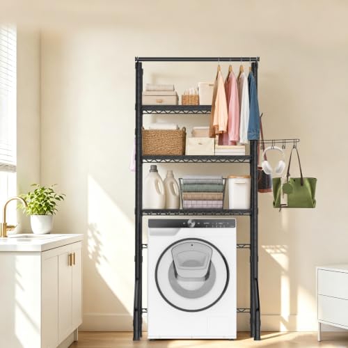 Over the Washer and Dryer Storage Shelf,Freestanding Laundry Room - Image 7