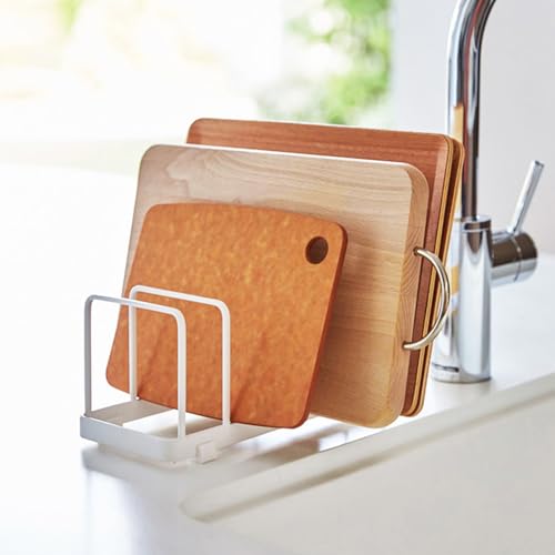 2 Pack Metal Dish Plate Rack Pot Lid Holder Kitchen Organizer - Image 4