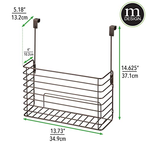 mDesign Over The Cupboard Hanging Storage Basket – M | All Products - Image 5