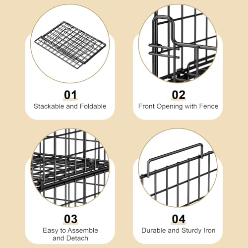 4-Tier Stackable Closet Organizers and Storage Basket - Image 6