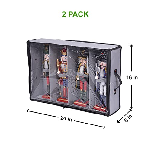 2 Pack Christmas Figures Storage Box | Each Holds 4 - Image 4