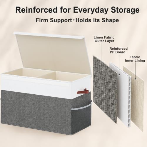 Large Toy Storage Box with Lid, Toy Chest Organizer Bin for Kids - Image 8