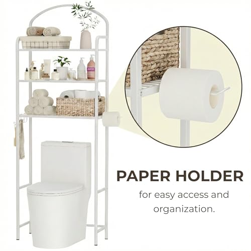 3 Tier Over The Toilet Storage Rack, Bathroom Organizer - Image 6