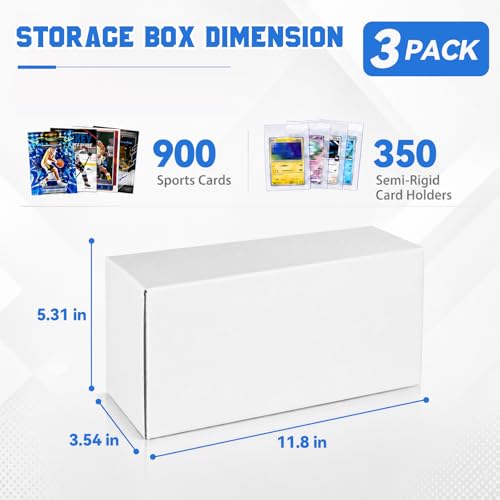 DEDC 3-Pack Trading Card Storage Box for Toploaders - Image 4