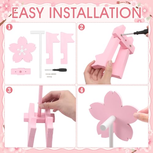 Mifoci Pink Sakura Headphone Stand with Gaming Controller Holder - Image 4