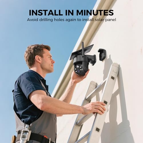 LITYMOL 2K 2.4g WiFi Security Cameras Wireless Outdoor, 360° View - Image 3
