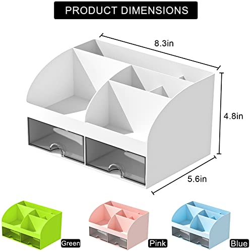 COMFYROOM Desk Organizer with 6 Compartments and 2 Drawers - Image 3