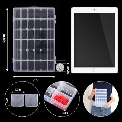 Bead Organizer Storage 2 Pack 36 Grid Jewelry Tackle Craft - Image 3
