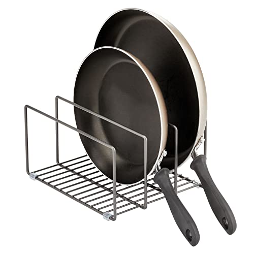 mDesign Metal Pan Organizer for Kitchen Cabinet, Counter - Image 2