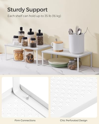 SONGMICS Set of 2 Metal Spice Racks, Stackable Expan | All Products - Image 5