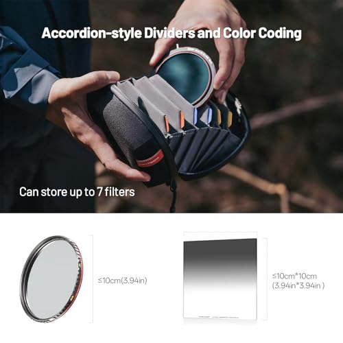 PGYTECH Hard Lens Filter Pouch, Camera Filter Bag Carrying Case - Image 3