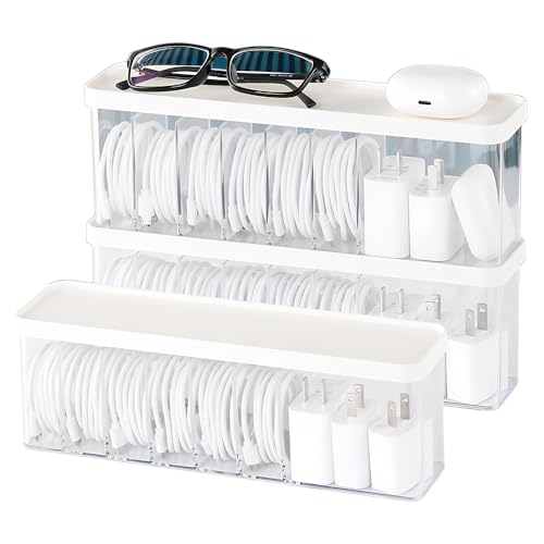 Charger Cable Cord Storage Organizer Box - Image 2