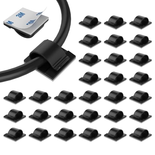 LinkDocs 30 Pieces Adhesive Cable Clips Wire Clips Cable Wire - Image 3
