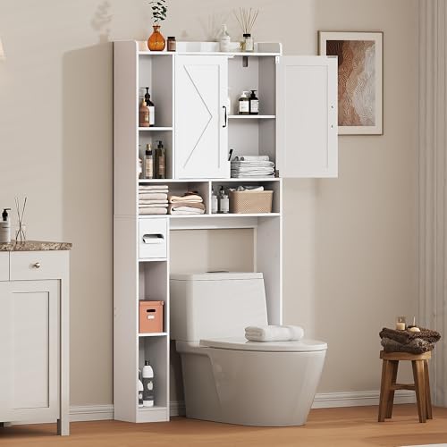 Over the Toilet Storage Cabinet, 31”W Bathroom Organizer - Image 7