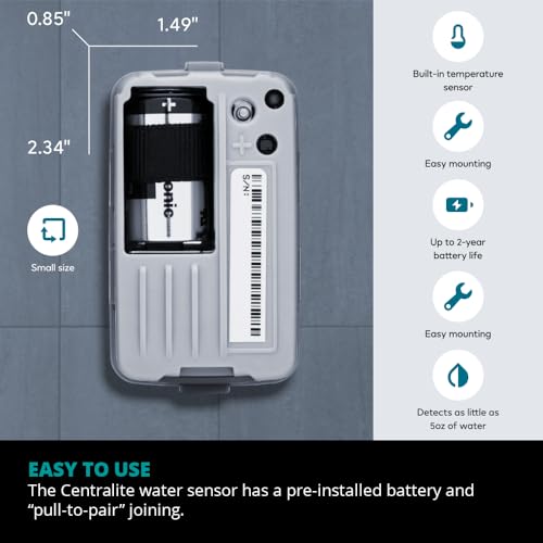 Centralite Centralite by Ezlo Water Sensor | Monitors Your Whole - Image 3