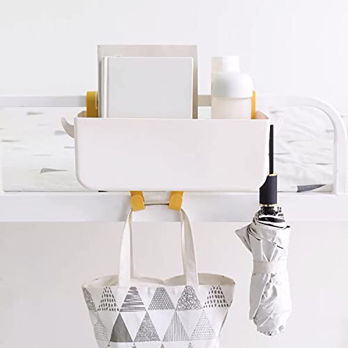 Bedside Hanging Caddy, Plastic Hanging Storage Shelf - Image 4