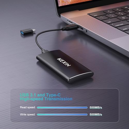 KEXIN 256GB External SSD Hard Drive USB 3.1 Type-c Portable Solid - Image 4