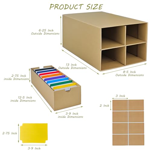 4 Sets Trading Card Storage Boxes, Includes 16-750 CT - Image 3