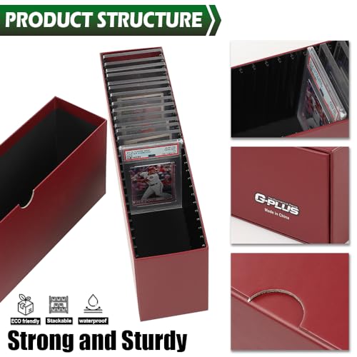 GRAND ORANGE Slotted Graded Card Boxes Hold 26 PSA Graded Cards - Image 6