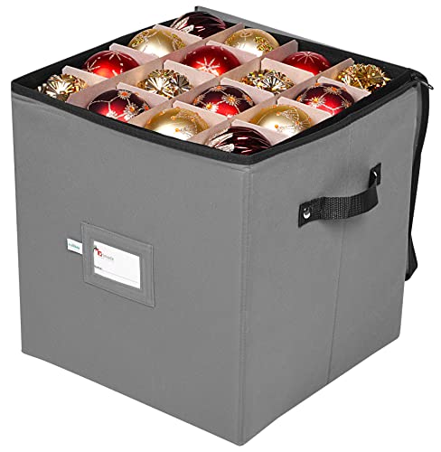 Christmas Ornament Storage Box, 4 Individual Trays Xmas - Image 5