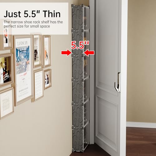 MAGINELS 6 Tier Shoe Rack Organizer with Cover, Slim | All Products - Image 4