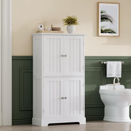 ChooChoo Bathroom Floor Cabinet with Adjustable Shelves - Image 3